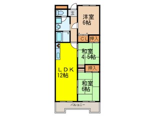 シェリール五月が丘南の物件間取画像